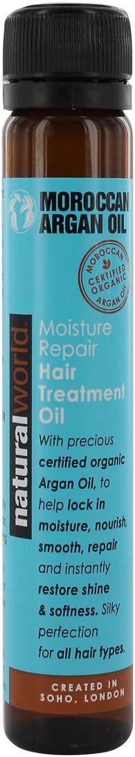 Natural World Moroccan Argan Oil Moisture Repair Hair Treatment Oil 25Ml