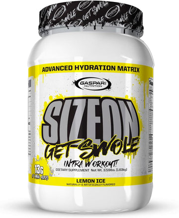 Gaspari Nutrition Sizeon, The Ultimate Hybrid Intra-Workout Amino Acid & Creatine Formula, Increased Muscle Volume & Muscle Recovery (3.59 Pounds, Lemon Ice)