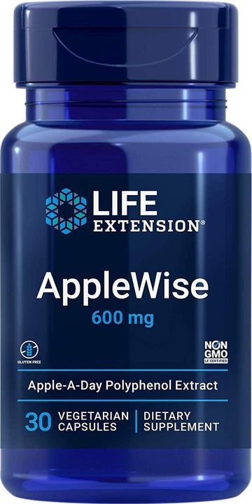 AppleWise Polyphenol Extract 600mg 30 Count (Pack of 2)