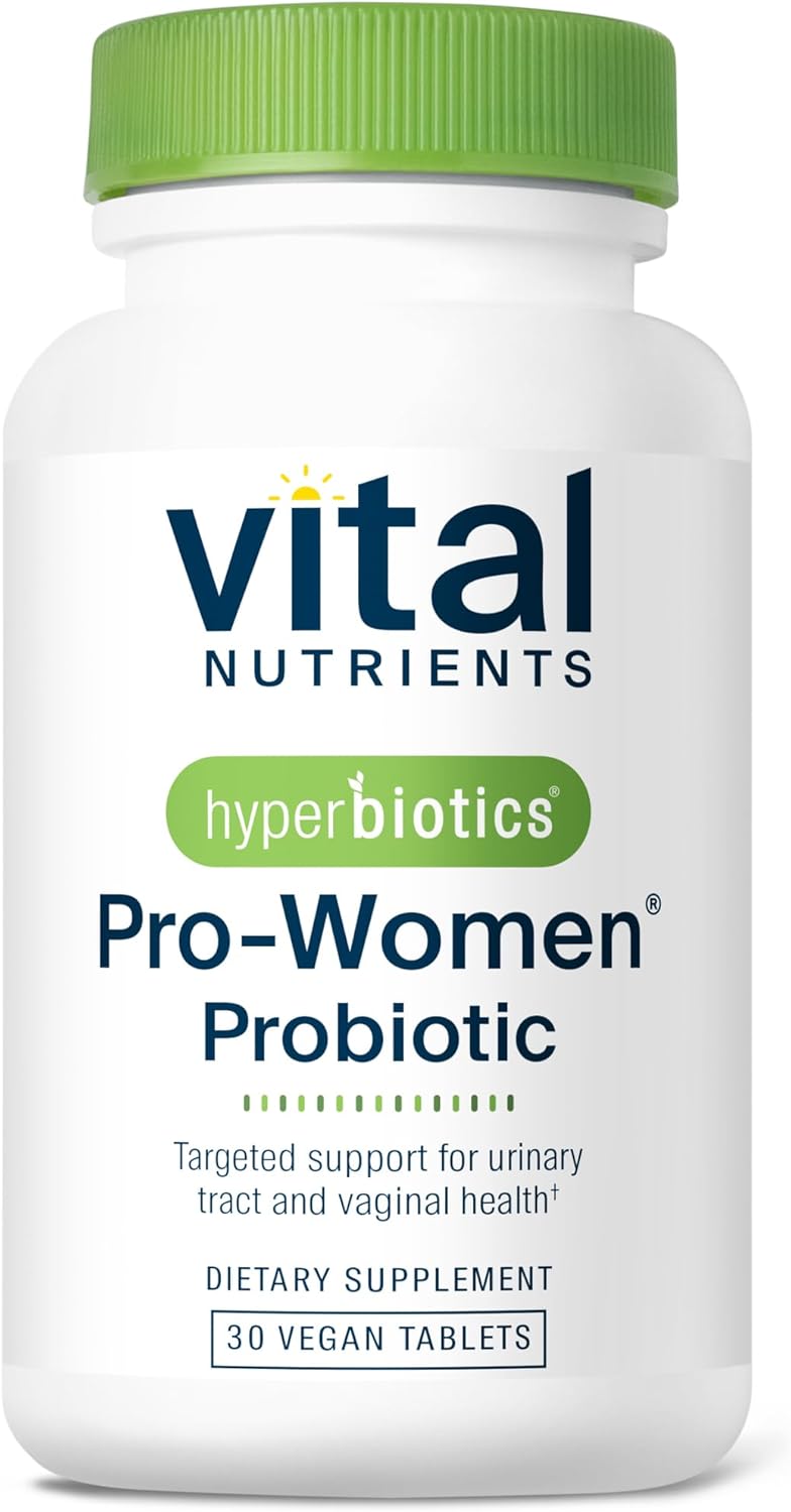Hyperbiotics Vital Nutrients Pro Women Probiotics For Women | Vaginal Probiotics For Ph Balance | Oral Probiotic For Vaginal Health And Urinary Tract Health | 6 Targeted Strains | 60 Vegan Tablets