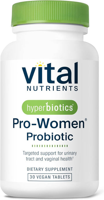 Hyperbiotics Vital Nutrients Pro Women Probiotics For Women | Vaginal Probiotics For Ph Balance | Oral Probiotic For Vaginal Health And Urinary Tract Health | 6 Targeted Strains | 60 Vegan Tablets