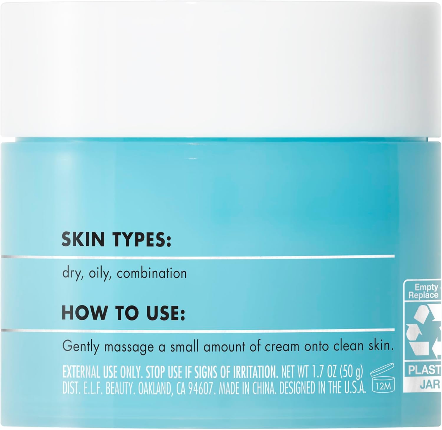 e.l.f. SKIN Mini Holy Hydration! Face Cream, Moisturiser For Nourishing & Plumping Skin, Infused With Hyaluronic Acid, Vegan & Cruelty-Free : Amazon.co.uk: Beauty