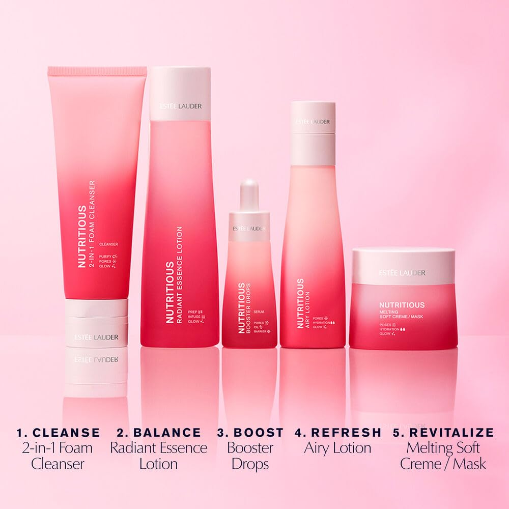 Estée Lauder Nutritious Radiant Essence Treatment Lotion Toner With Niacinamide | Pore Minimizing Skin Essence, 6.7 Fl Oz : Beauty & Personal Care