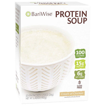 BariWise Protein Soup Mix, Cream of Chicken, Gluten Free & Low Carb (7ct)