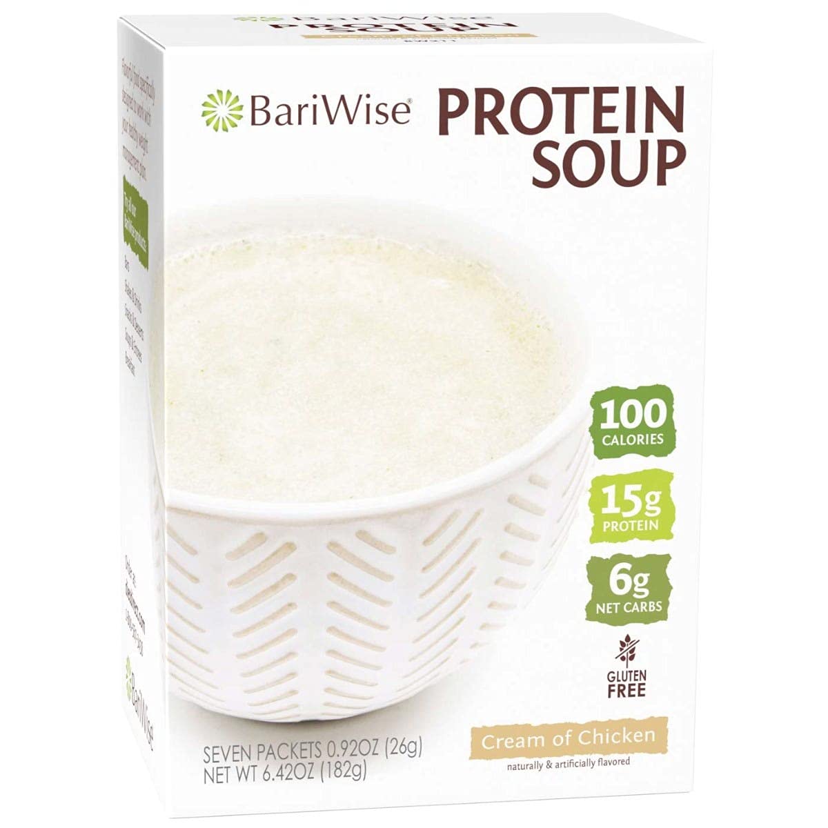 Bariwise Protein Soup Mix, Cream Of Chicken, Gluten Free & Low Carb (7Ct)