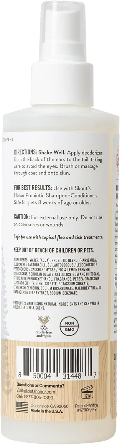 SKOUT'S HONOR Probiotic Daily Use Dog of The Woods Deodorizer, 8 fl. oz, 8 FZ