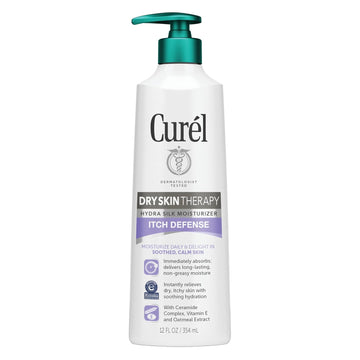 Curel Extra Dry Skin Therapy Lotion, Body And Hand Moisturizer, Hydra Silk Hydration With Advanced Ceramide Complex, With Aloe Water, 12 Ounce