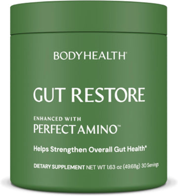 Bodyhealth Gut Restore With Perfectamino, Immunolin, And Humic Acid - Gut Health Supplement For Digestive And Immune Support - Unflavored - 30 Servings