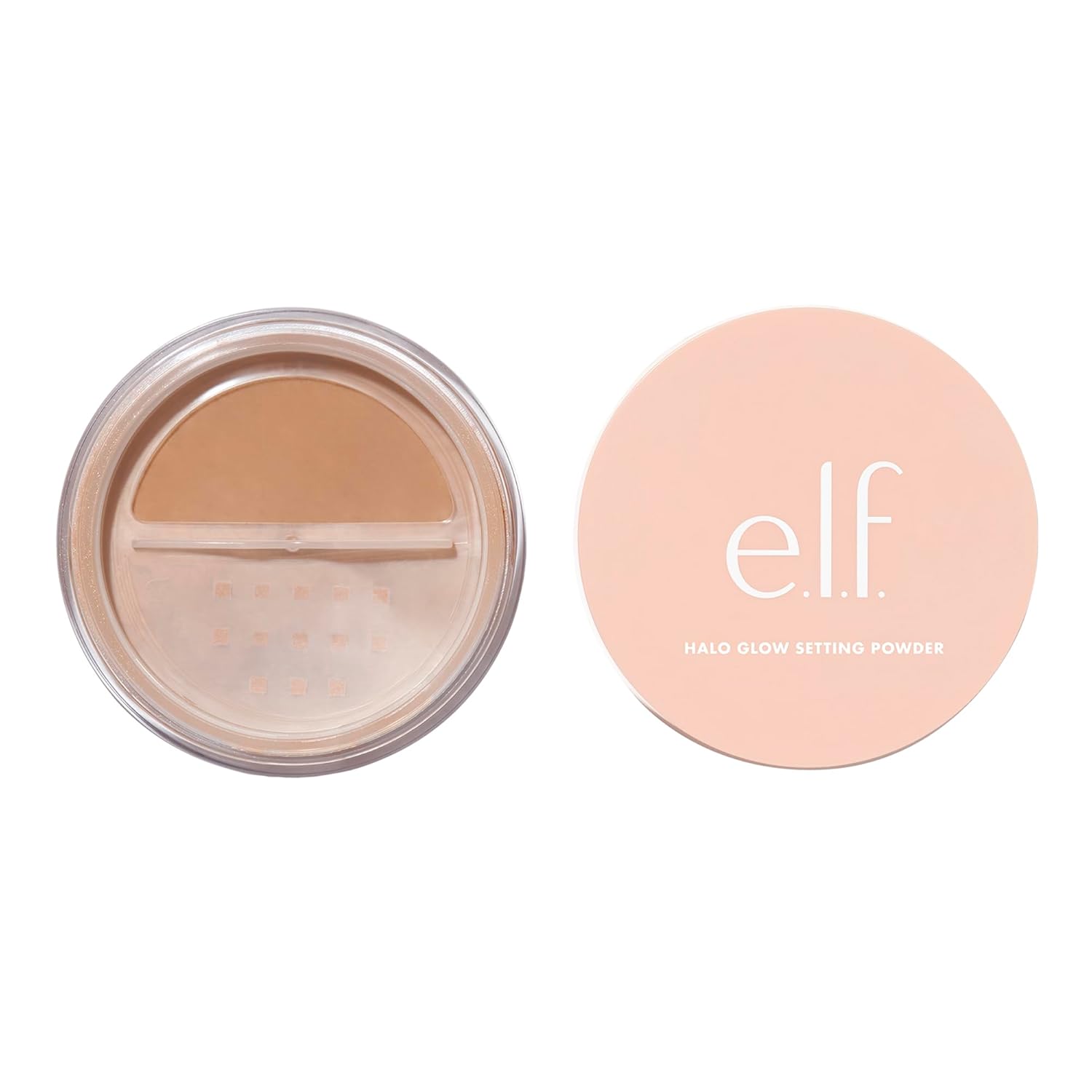 E.L.F. Halo Glow Soft Focus Setting Powder, Silky Setting Powder For Creating Soft Glow Without Shine, Smooths Pores & Lines, Light Pink