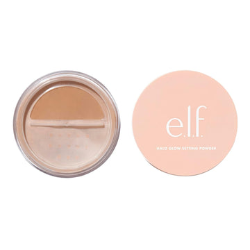 E.L.F. Halo Glow Soft Focus Setting Powder, Silky Setting Powder For Creating Soft Glow Without Shine, Smooths Pores & Lines, Light Pink