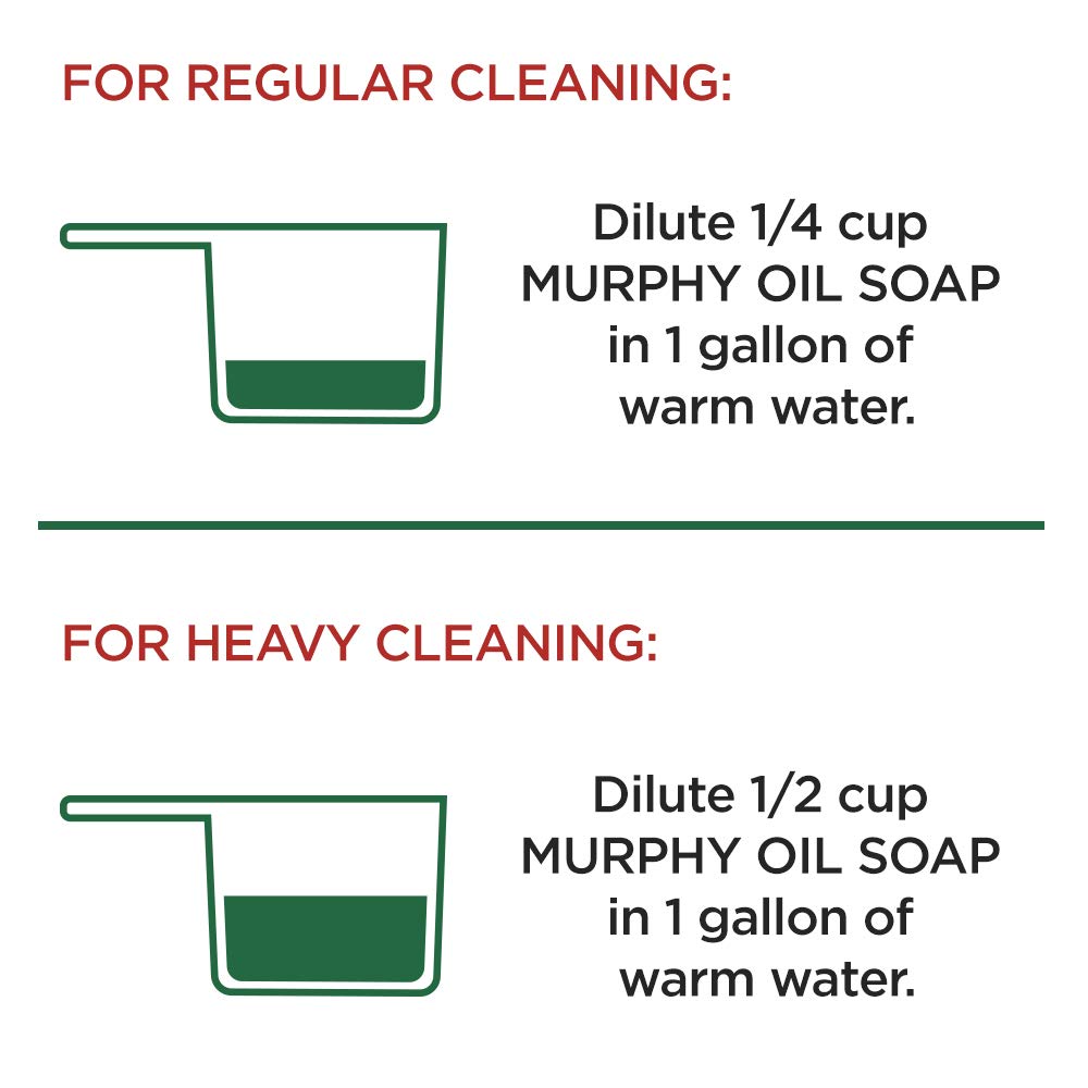 Murphy Oil Soap Wood Cleaner & Hardwood Floor Cleaner (128 Fluid Ounces | Case Of 4), Concentrated Formula, Original, Multi-Use Natural Wood Cleaner And Furniture Polish : Health & Household