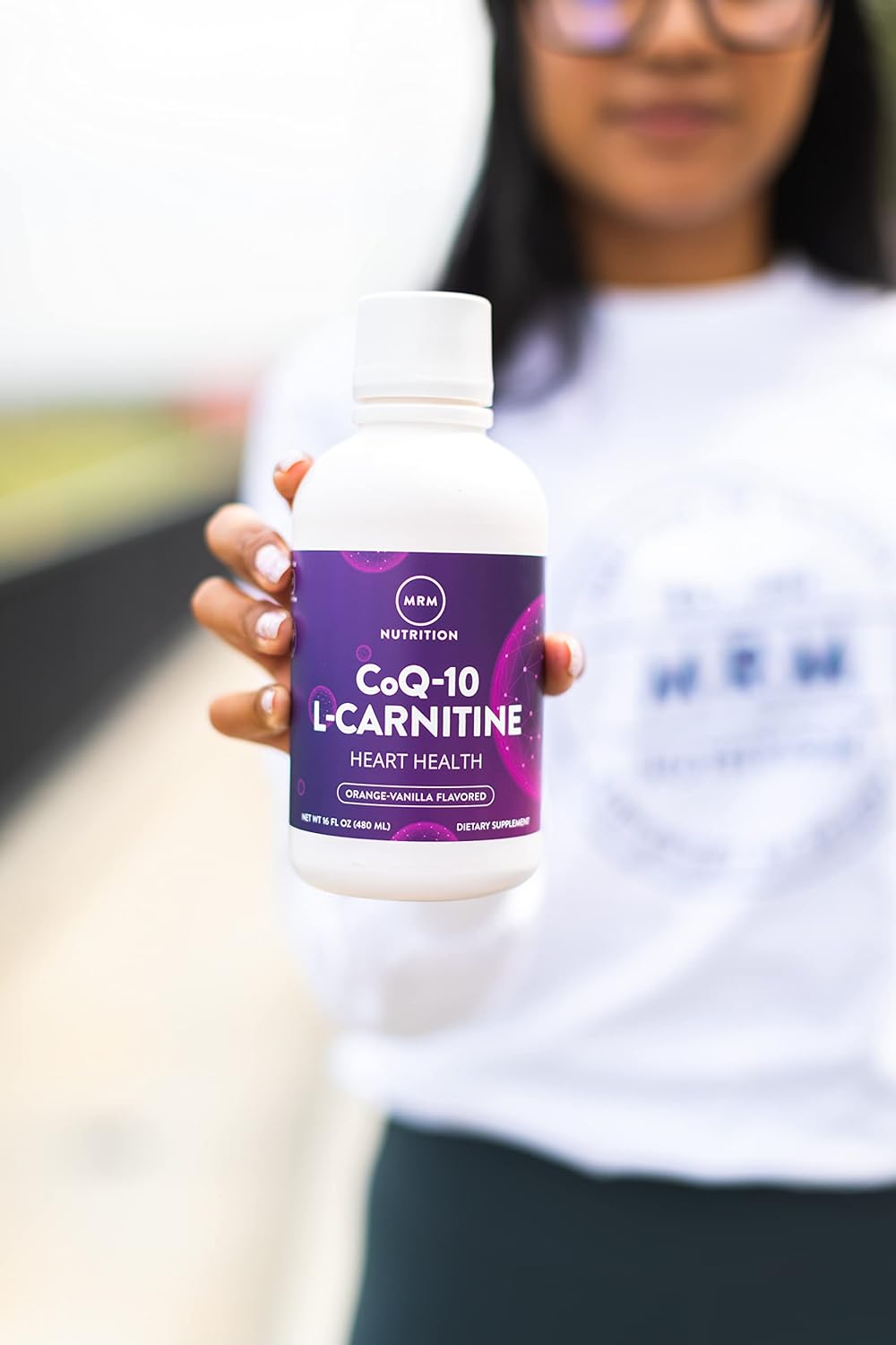 MRM Nutrition CoQ-10 L-Carnitine Liquid | Orange-Vanilla Flavored | En