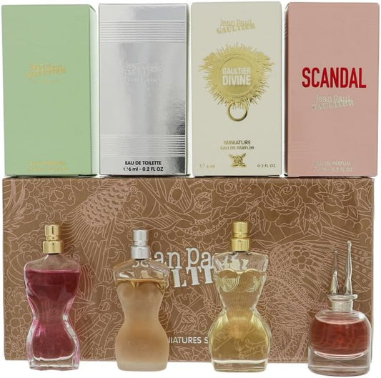 Jean Paul Gaultier La Belle Scandal Classic Divine 4 Piece Miniature Set