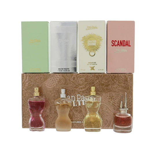 Jean Paul Gaultier 4-Piece Miniature Set For Women, (La Belle, Scandal, Classique, Divine) : Beauty & Personal Care