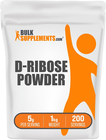 BULKSUPPLEMENTS.COM D-Ribose Powder - Dietary Supplement for Energy &