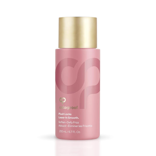 Colorproof Evolved Color Care Plush Locks Leave-In Smooth, Anti- Frizz Smoothing Lotion, Protects & Reduces Blow Dry Time, Controls Frizz & Adds Shine, Sulfate-Free, Vegan, 6.7Fl Oz