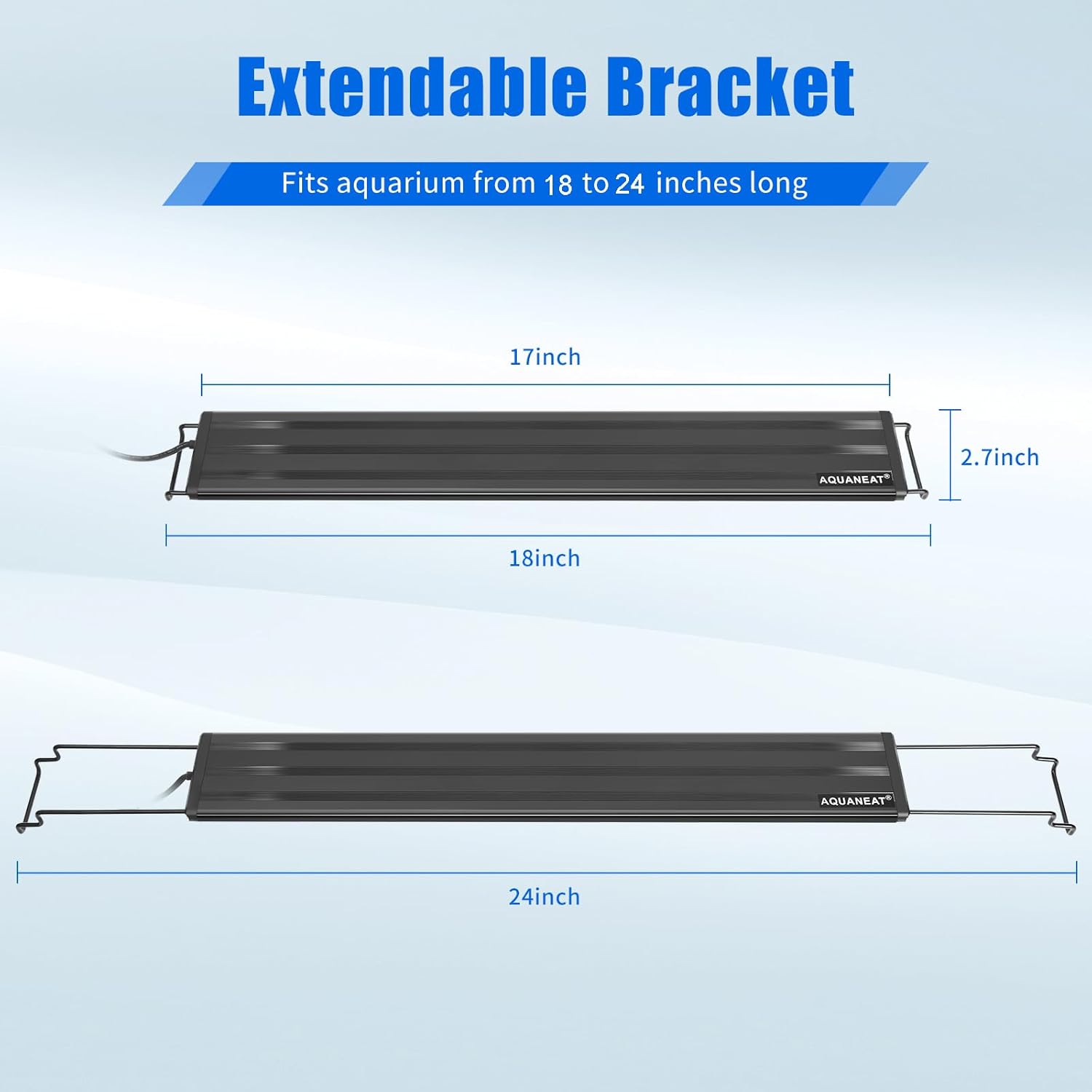 Aquaneat Led Aquarium Light For 30 To 38 Inch Fish Tank, Auto On Off With Timer, Full Spectrum, Adjustable Brightness, Daylight Moonlight Mode, For Fresh Water Low-To-Mid Light Plants