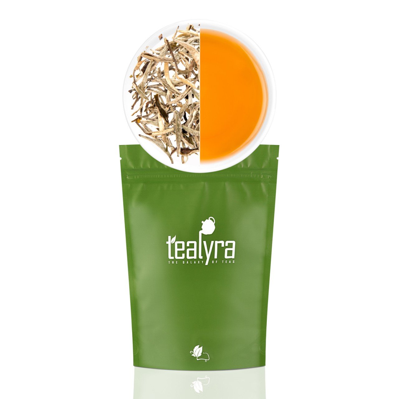 Tealyra - Luxury Jasmine Silver Needle White Losse Tea - Grown In Fujian China - Loose Leaf Tea - Caffeine Level Low - 110G (4-Ounce)