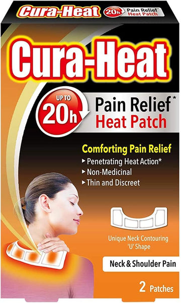 Cura-Heat Neck And Shoulder Pain 2 Patches