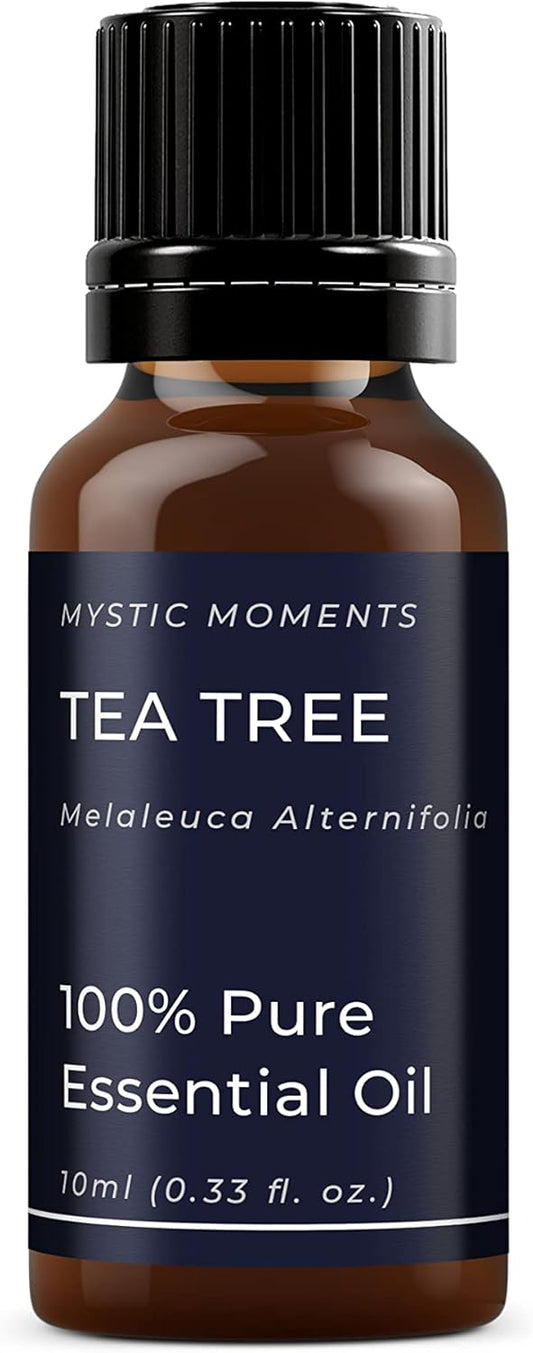 Mystic Moments | Tea Tree Essential Oil 10ml - Pure & Natural oil for Diffusers, Aromatherapy & Massage Blends Vegan GMO Free