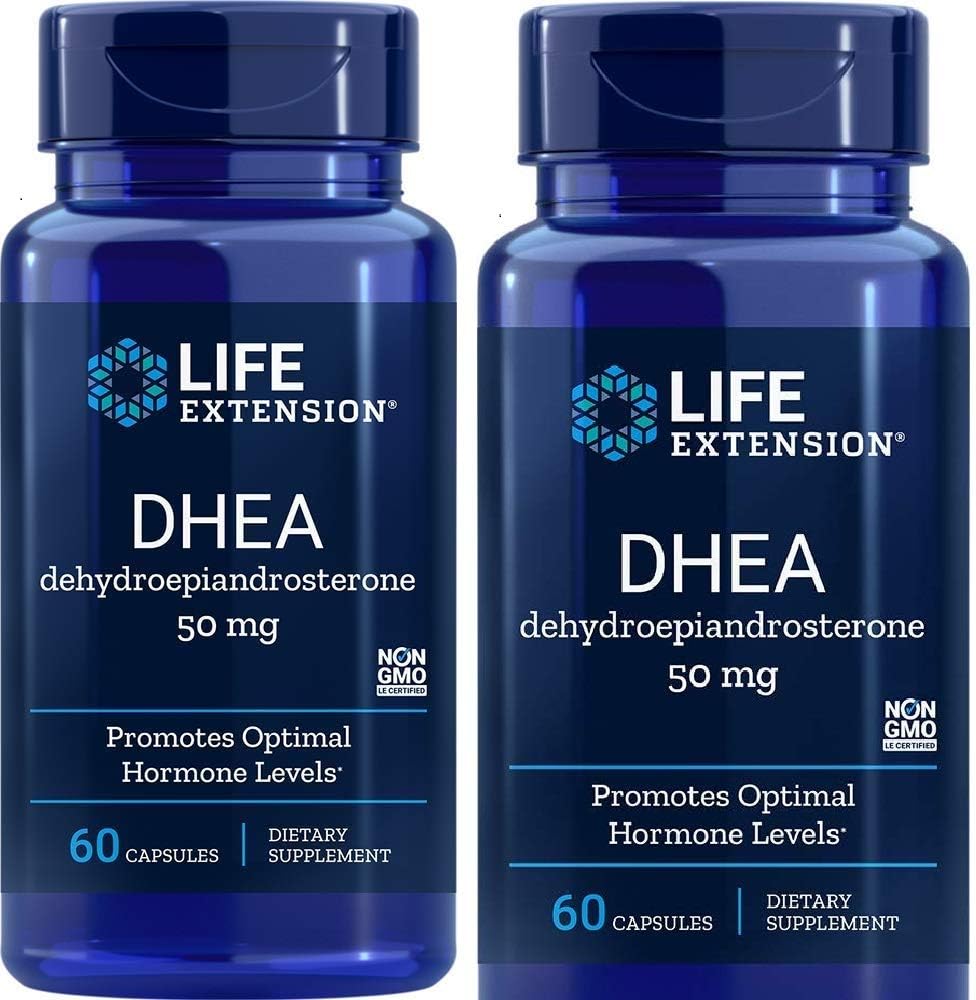 Life Extension, Dhea 50 Mg, 60-Capsules (2 Pack)