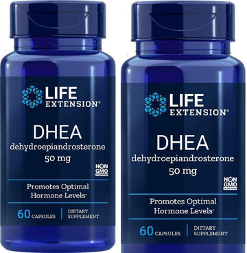 Life Extension, Dhea 50 Mg, 60-Capsules (2 Pack)