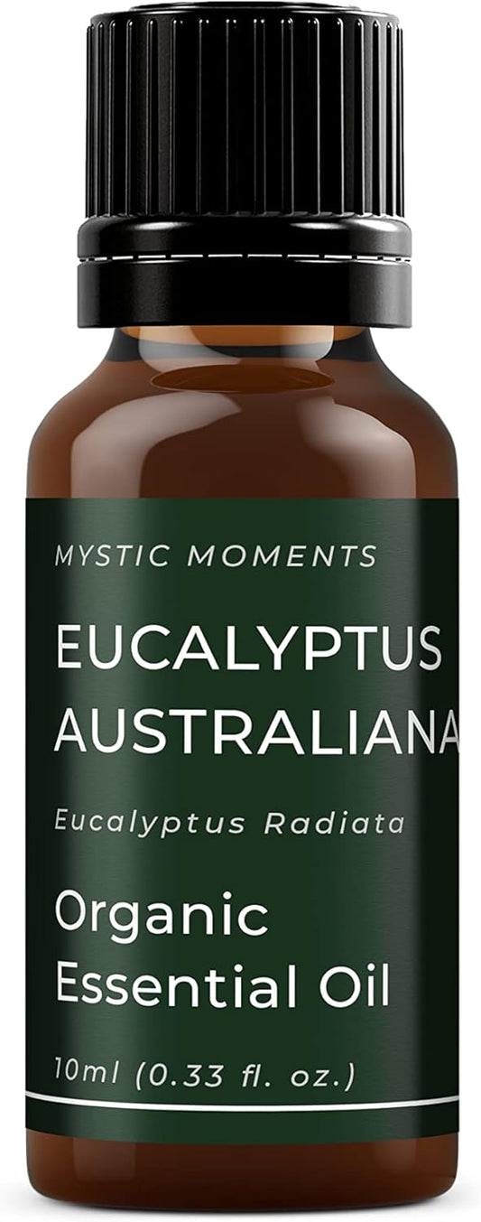 Mystic Moments | Organic Eucalyptus Australiana (Radiata) Essential Oil 10Ml - Pure & Natural Oil For Diffusers, Aromatherapy & Massage Blends Vegan Gmo Free