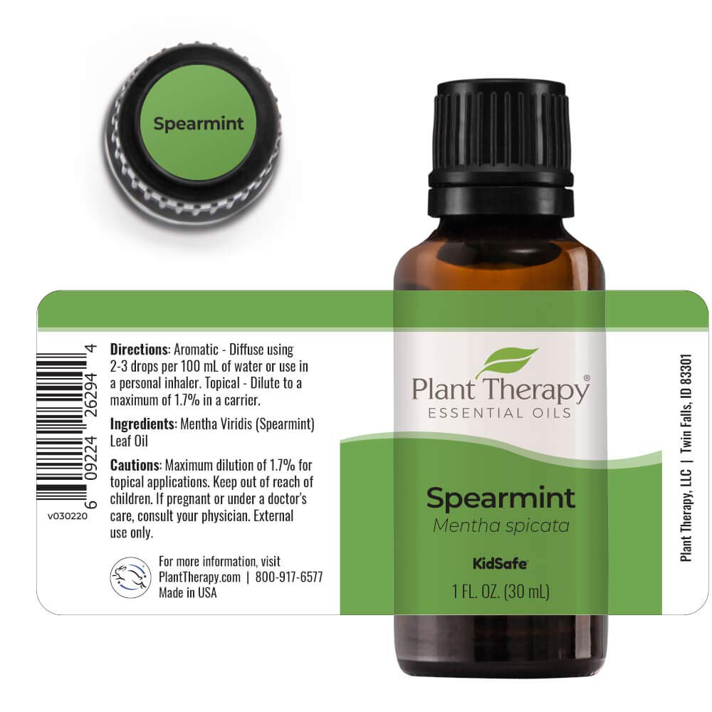 Plant Therapy Spearmint Essential Oil 30 mL (1 oz) 100% Pure, Undiluted, Therapeutic Grade : Health & Household