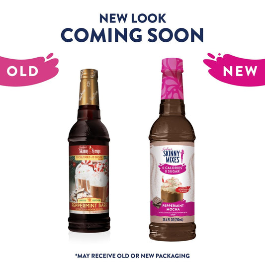 Jordan'S Skinny Syrups Sugar Free Coffee Syrup, Peppermint Mocha Flavor, Zero Calorie Flavoring For Latte, Protein Shake, Cocktail & More, Gluten Free, Keto Friendly, 25.4 Fl Oz, 1 Pack