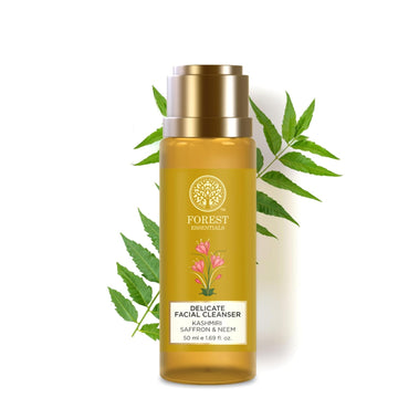 Forest Essentials Delicate Facial Cleanser Saffron And Neem 50 Milliliter