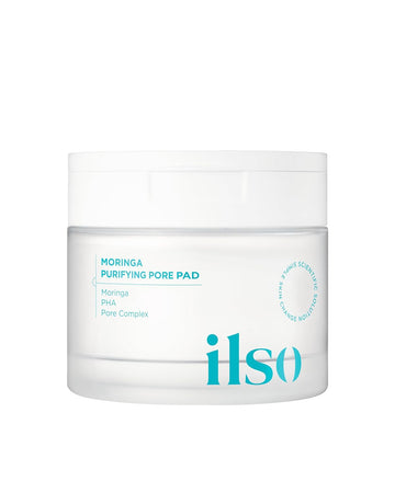 Ilso Moringa Purifying Pore Pad, Tightens Pores, Korean Pads, 60 Pads - 5.64 Fl.Oz