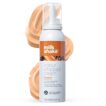 milk_shake Color Whipped Cream Leave In Coloring Conditioner - Provides Temporary Hair Color Tone, Copper