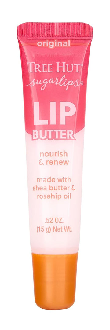 Tree Hut Sugarlips Original Lip Butter | Lock In Moisture & Nourish Skin For Full, Hydrated Lips | Essential Lip Care | 0.52 Fl Oz