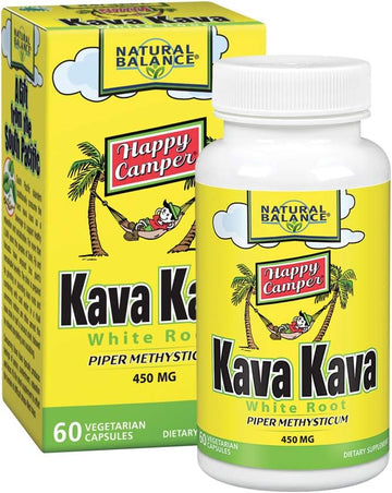 Natural Balance Kava Kava Root | Natural Supplement Helps Support Relaxation & Stress Reduction | 60 Veggie Capsules