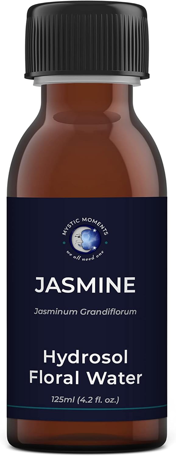 Mystic Moments | Jasmine Hydrosol Floral Water 125Ml | Perfect For Skin, Face, Body & Homemade Beauty Products Vegan Gmo Free