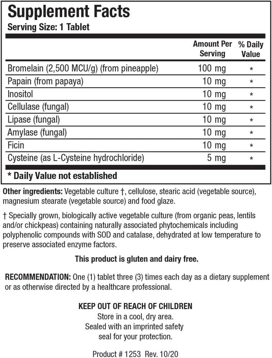 Bromelain Plus Cla 100Tablet Biotics