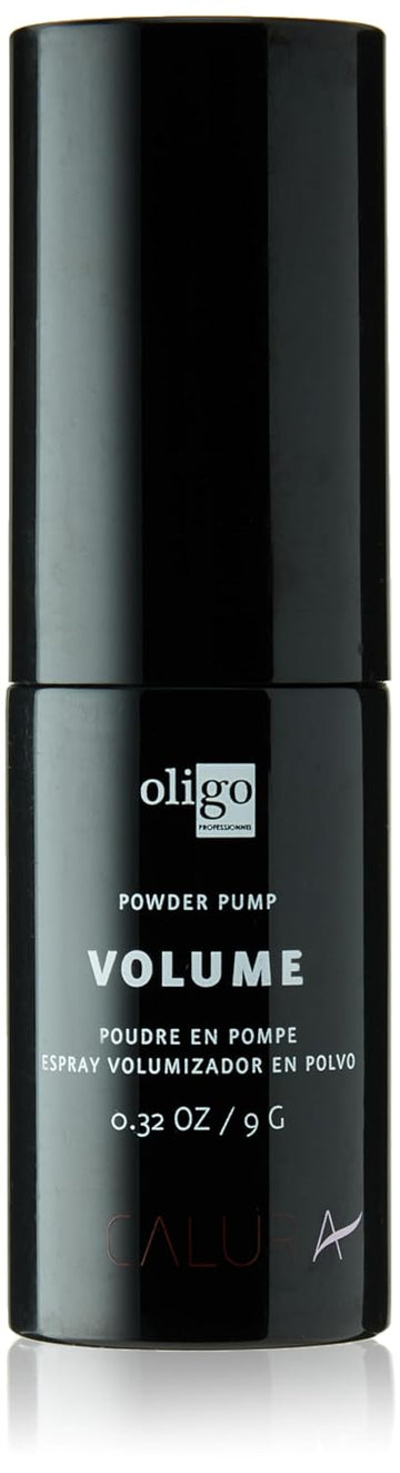 Calura Hair Powder Pump Volume by Oligo Professionnel | Instant Volume Powder for Hair | Hair Fiber Spray with No Artificial Colors | Paraben Free and Gluten Free Hair Styling Powder, 0.32oz