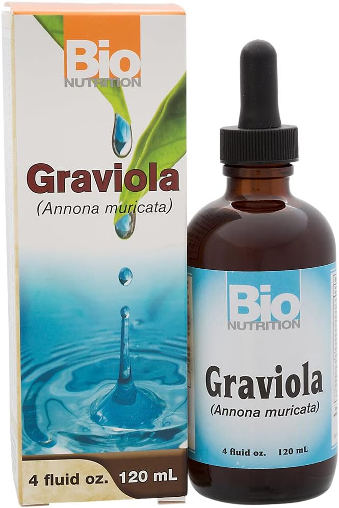 Bio Nutrition Graviola (Annona Muricata) Liquid 4 Fluid Ounces | 750 Mg Soursop