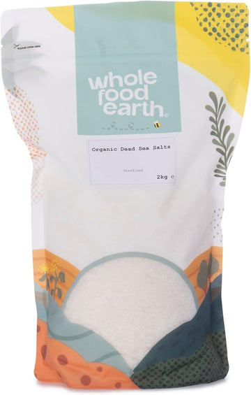 Wholefood Earth Organic Dead Sea Salts – 500G | Unrefined | Vegan | Certified Organic