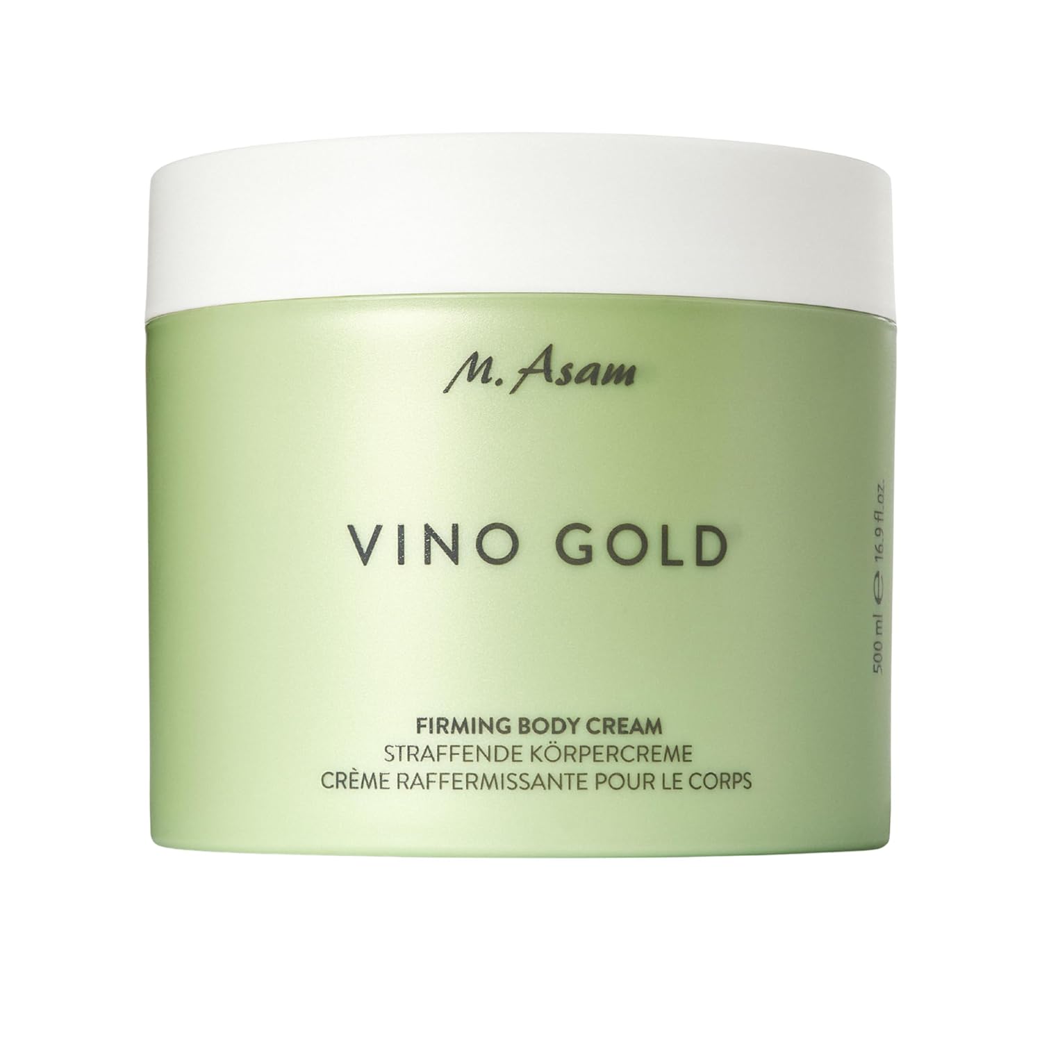 M. Asam Vino Gold Firming Body Cream (16.9 Fl Oz)- Anti-Aging Body Care For Smooth Skin, Lotion For Women With Aloe Vera, Cocoa Butter, Caffeine, Vitamin E & Vitamin B3, Vegan Personal Skin Care