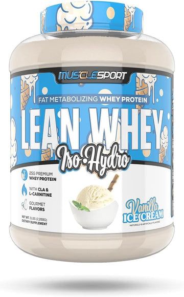 Musclesport Lean Whey Revolution™ Protein Powder - Whey Protein Isolate - Low Calorie, Low Carb, Low Fat, Incredible Flavors - 25G Protein Per Scoop (2Lb, Lean Charms)