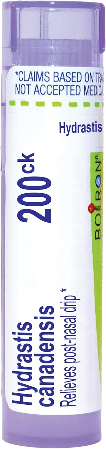 Boiron Hydrastis Canadensis 200Ck Homeopathic Medicine For Postnasal Drip - 80 Pellets