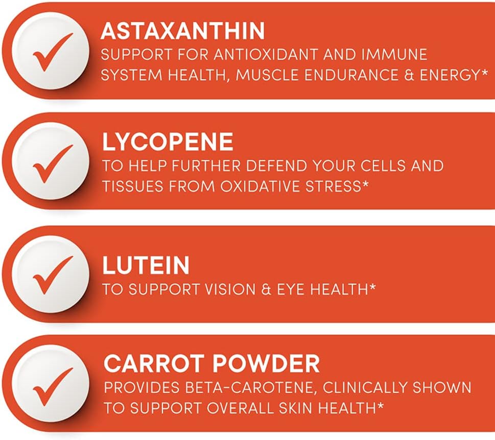 Purity Products AstaFX Plus - Astaxanthin Super Formula - 30 Day Supply from Supports Endurance - Promotes Healthy Skin - Supports Visual Health - Up to 6,000 Times More Powerful Than Vitamin C : Health & Household