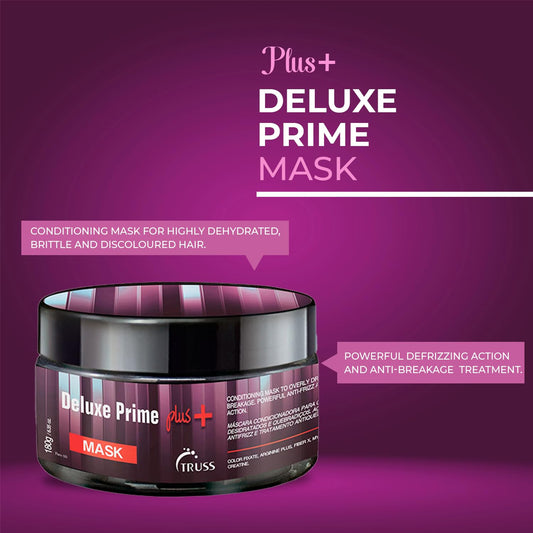 Truss Deluxe Prime + Hair Treatment - Anti Frizz, Hydrating For Brittle And Discolored Hair - Powerful Shine & Anti-Breakage (6.35 Oz)