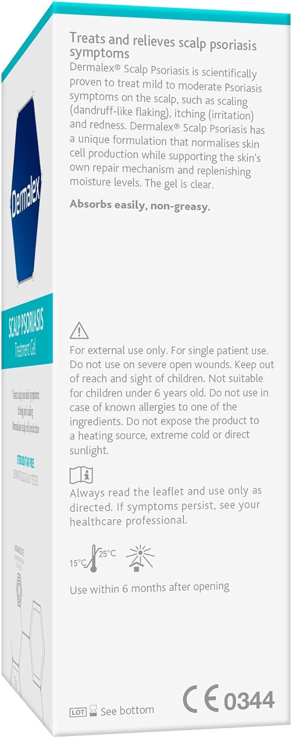 Dermalex Psoriasis Scalp Treatment Gel – Developed By Dermatologists To Treat Scalp Psoriasis Symptoms – 75 G