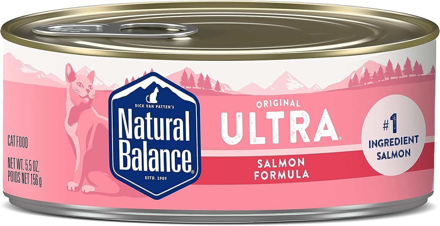 Natural Balance Ultra Premium Wet Cat Food 24 Cans, Protein Options Include Chicken, Salmon or Ocean Fish : Pet Supplies