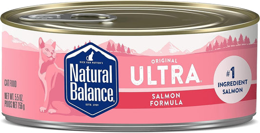 Natural Balance Ultra Premium Wet Cat Food 24 Cans, Protein Options Include Chicken, Salmon or Ocean Fish : Pet Supplies