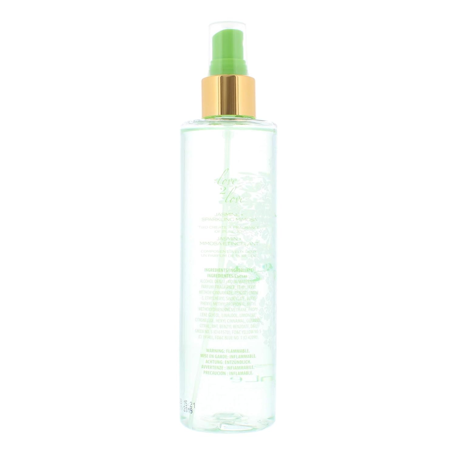 Love2Love Fragrance Mist Eau De Toilette Spray, Jasmine/Sparkling Mimosa, 8 Fluid Ounce : Beauty & Personal Care