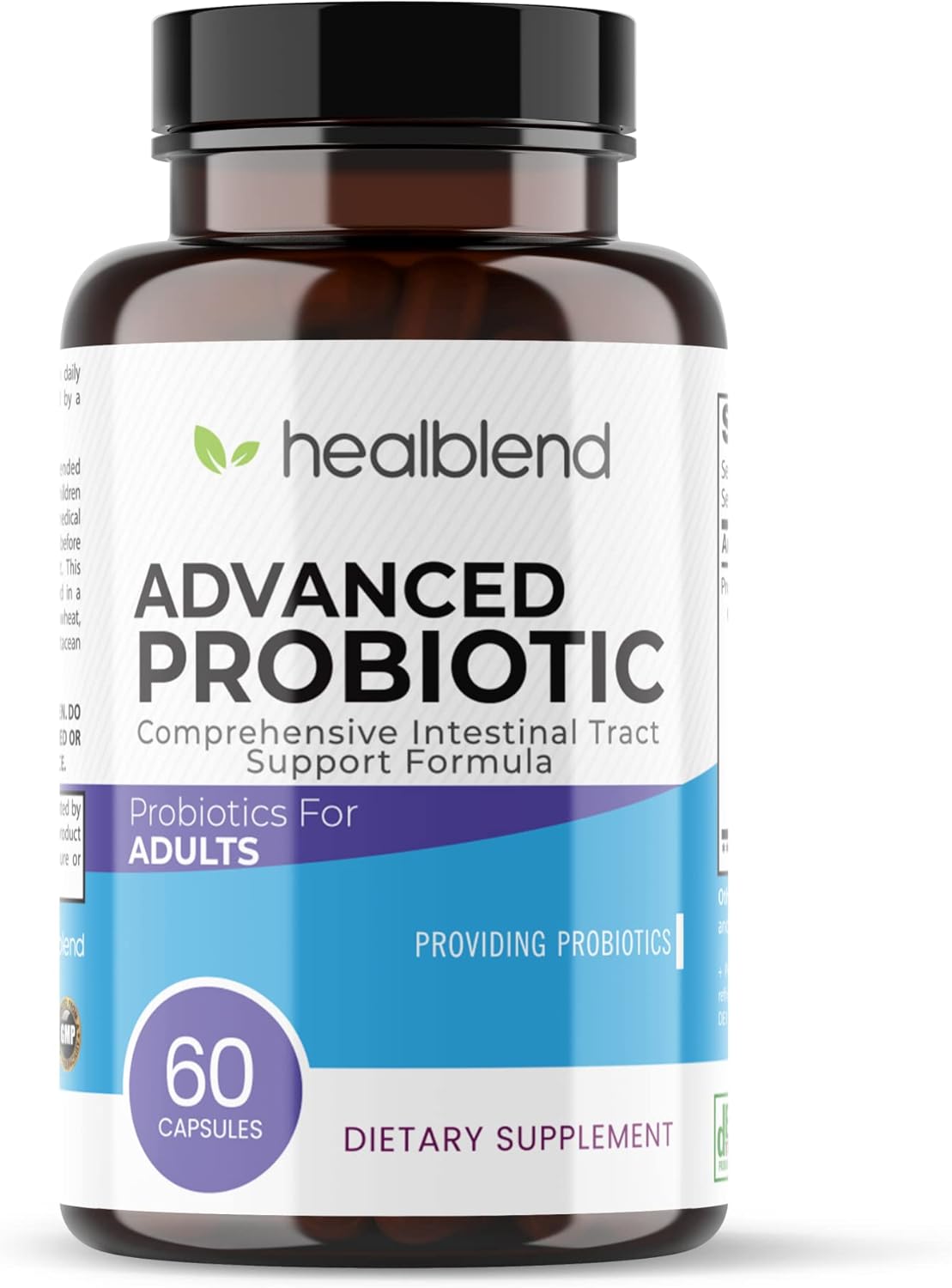 Probiotics For Digestive Health, 11.5 Billion Cfu Per Serving: De111, Lactobacillus, Bifidobacterium, Acidophilus Probiotic Supplement, Bloating, Gas And Constipation Relief, 60 Capsules