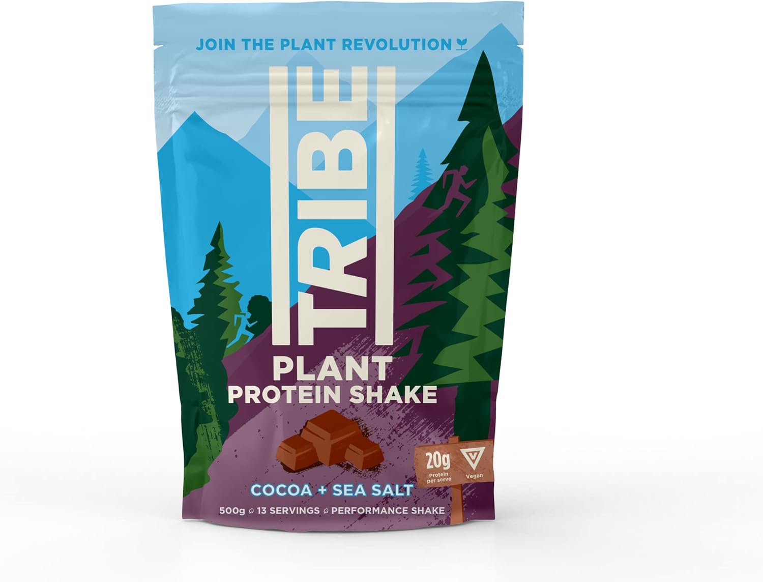 TRIBE Vegan Protein Powder - Cocoa + Sea Salt - Vegan, Gluten & Dairy Free (500g / 12 Servings) : Amazon.co.uk: Health & Personal Care